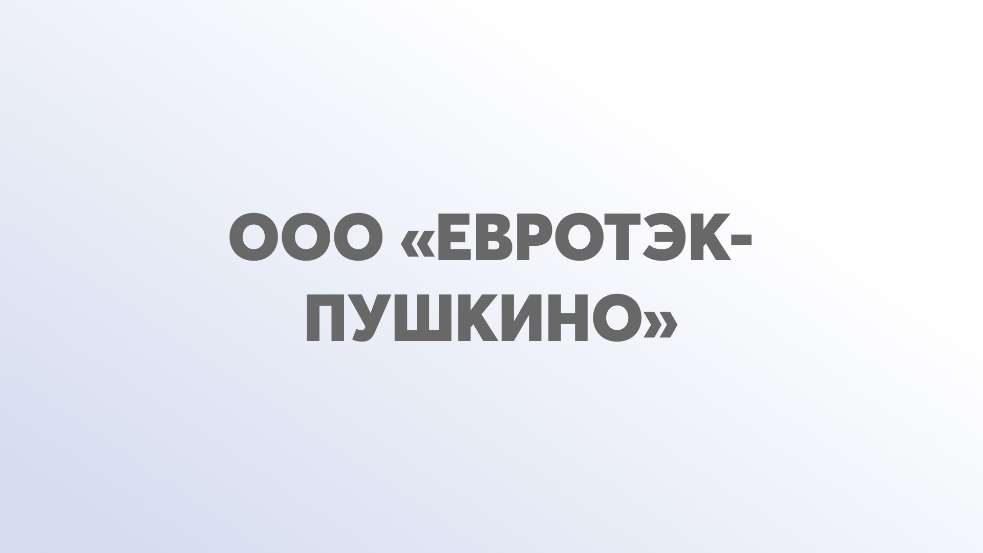 ООО «Евротэк-Пушкино»